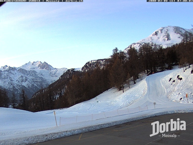 Archiv Foto Webcam Restaurant Moosalp, Bürchen