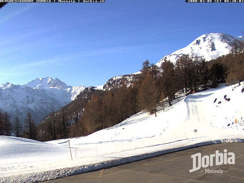 Archiv Foto Webcam Restaurant Moosalp, Bürchen