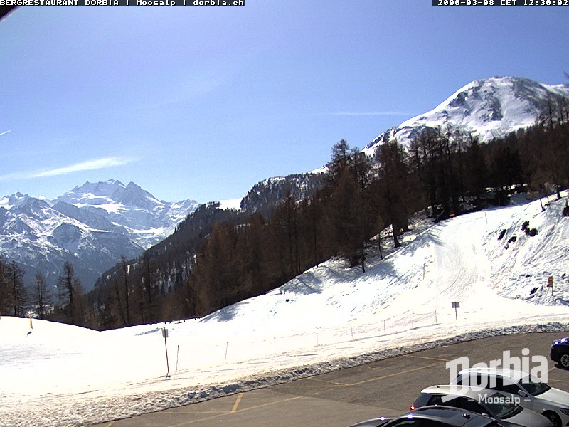 Archiv Foto Webcam Restaurant Moosalp, Bürchen