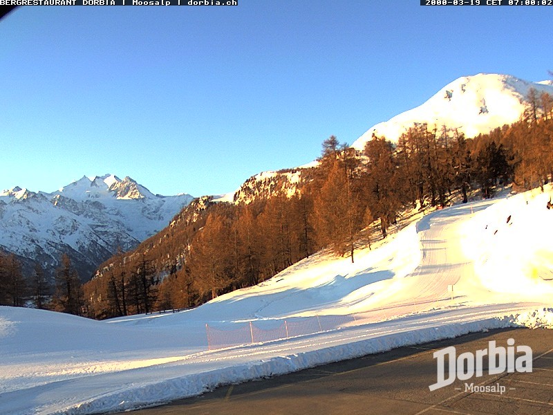 Archiv Foto Webcam Restaurant Moosalp, Bürchen