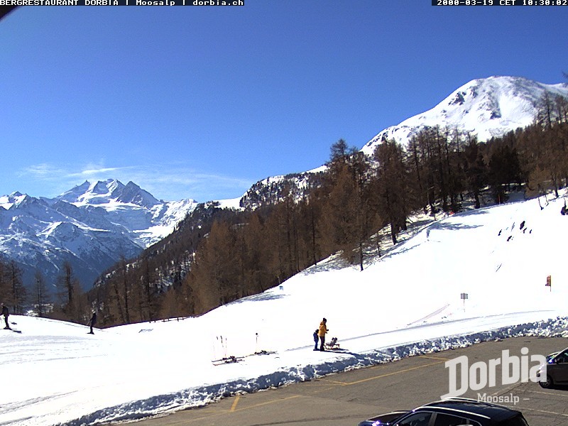 Archiv Foto Webcam Restaurant Moosalp, Bürchen