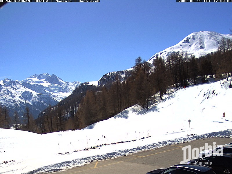 Archiv Foto Webcam Restaurant Moosalp, Bürchen