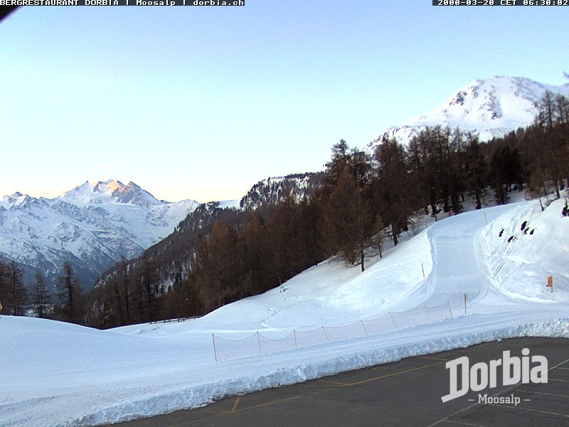 Archiv Foto Webcam Restaurant Moosalp, Bürchen