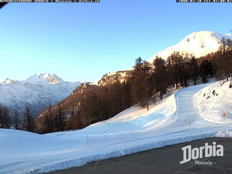 Archiv Foto Webcam Restaurant Moosalp, Bürchen