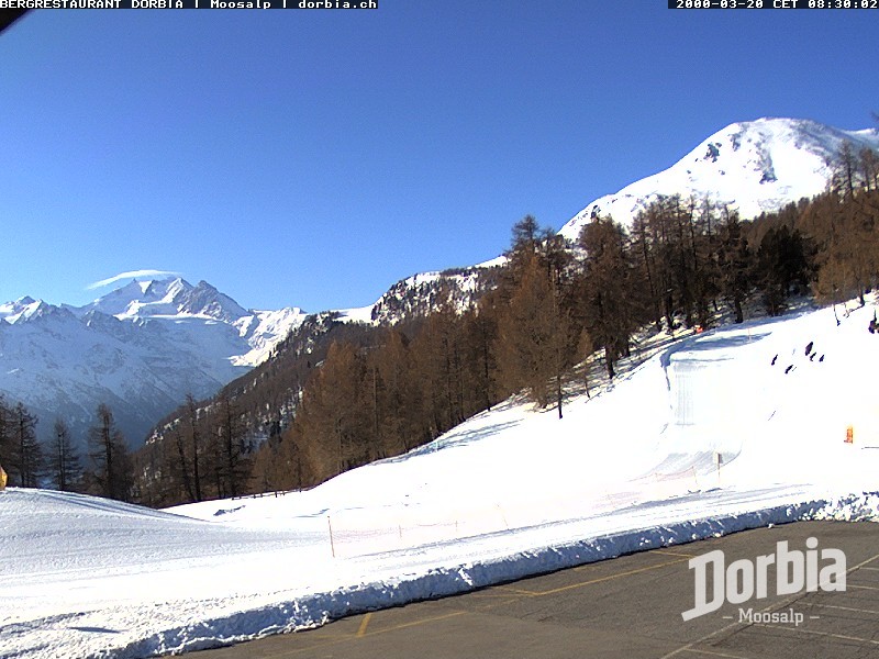 Archiv Foto Webcam Restaurant Moosalp, Bürchen