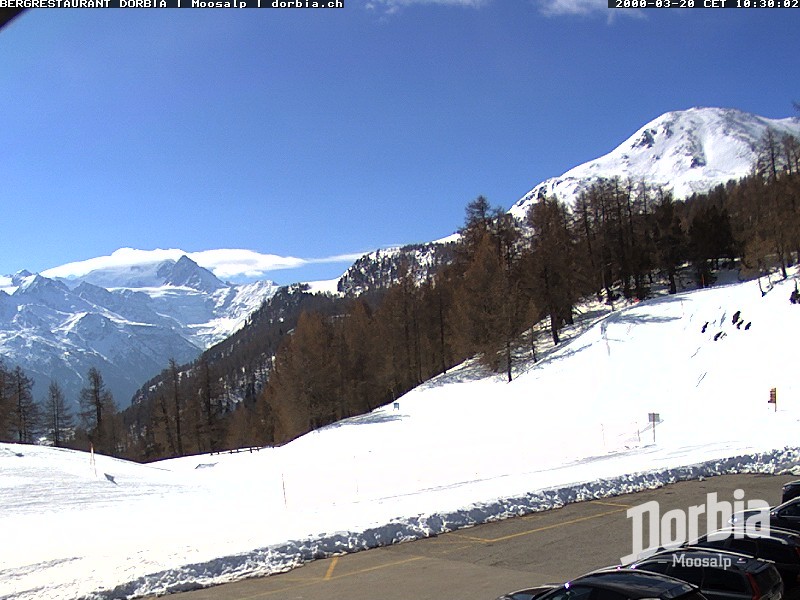 Archiv Foto Webcam Restaurant Moosalp, Bürchen