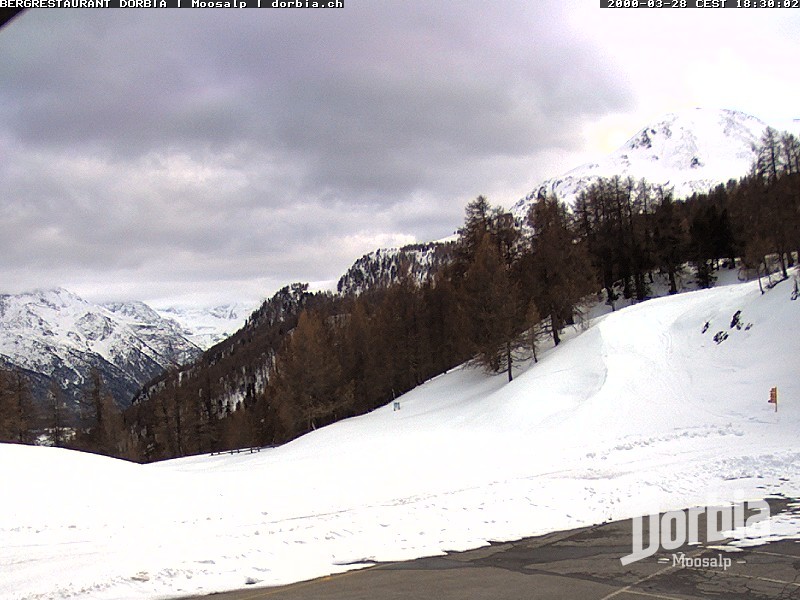 Archiv Foto Webcam Restaurant Moosalp, Bürchen