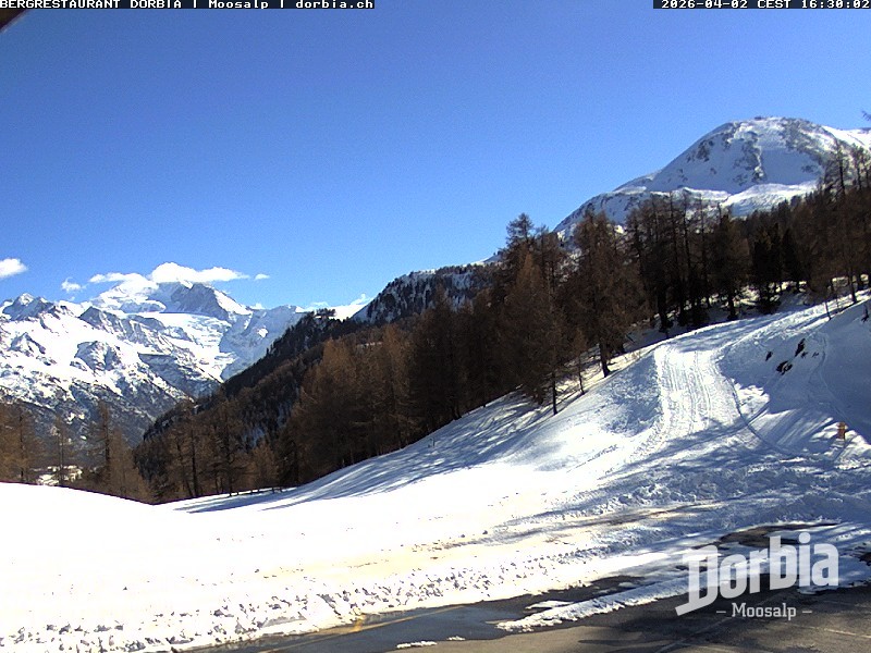 Archiv Foto Webcam Restaurant Moosalp, Bürchen