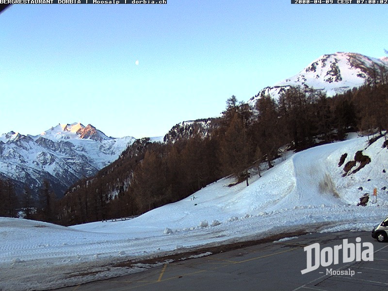 Archiv Foto Webcam Restaurant Moosalp, Bürchen