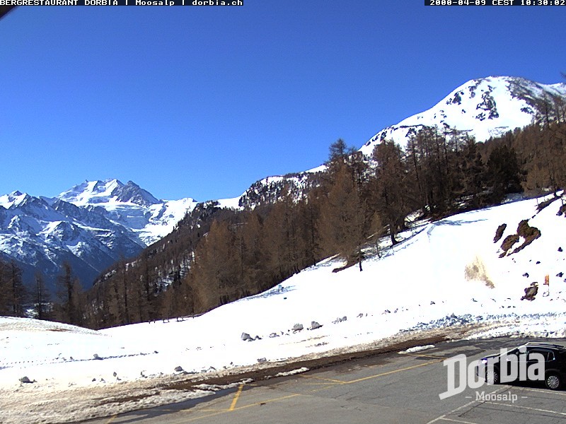 Archiv Foto Webcam Restaurant Moosalp, Bürchen