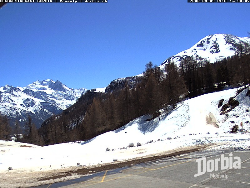 Archiv Foto Webcam Restaurant Moosalp, Bürchen