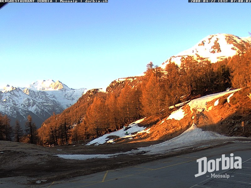 Archiv Foto Webcam Restaurant Moosalp, Bürchen