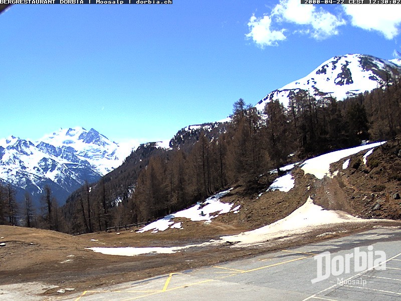 Archiv Foto Webcam Restaurant Moosalp, Bürchen