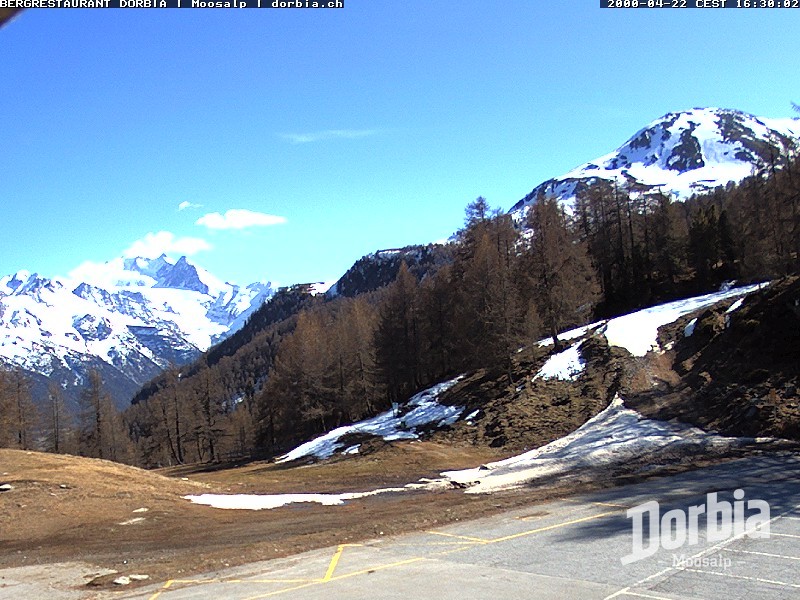 Archiv Foto Webcam Restaurant Moosalp, Bürchen