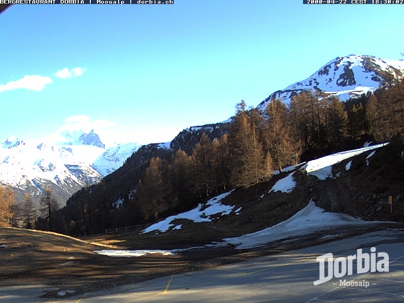 Archiv Foto Webcam Restaurant Moosalp, Bürchen