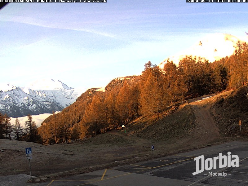 Archiv Foto Webcam Restaurant Moosalp, Bürchen