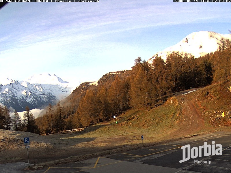 Archiv Foto Webcam Restaurant Moosalp, Bürchen