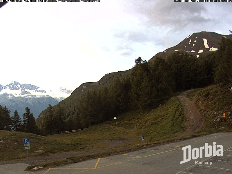 Archiv Foto Webcam Restaurant Moosalp, Bürchen