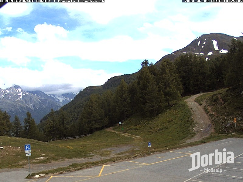Archiv Foto Webcam Restaurant Moosalp, Bürchen