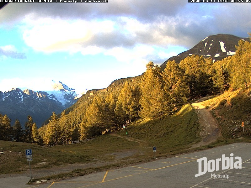 Archiv Foto Webcam Restaurant Moosalp, Bürchen
