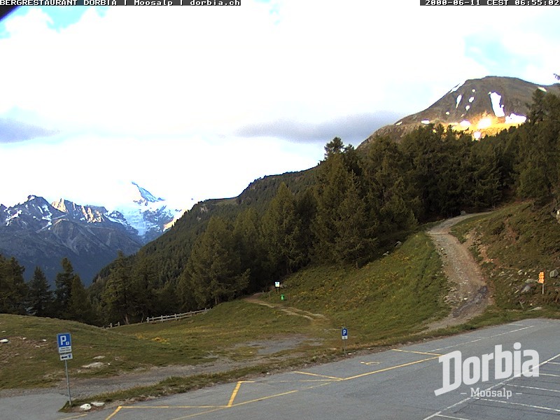 Archiv Foto Webcam Restaurant Moosalp, Bürchen