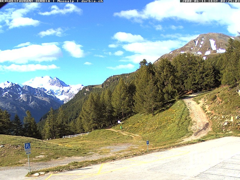 Archiv Foto Webcam Restaurant Moosalp, Bürchen