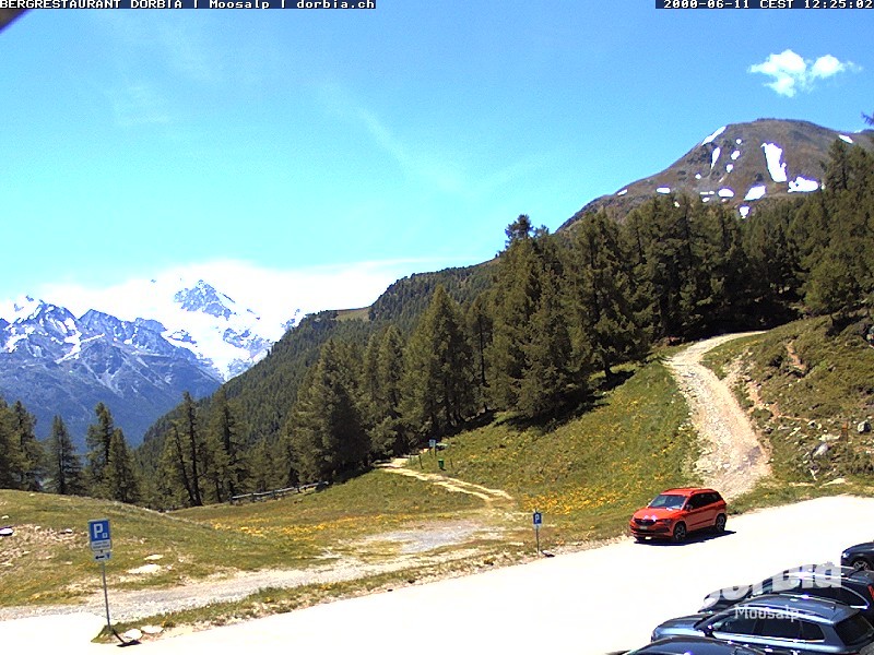 Archiv Foto Webcam Restaurant Moosalp, Bürchen