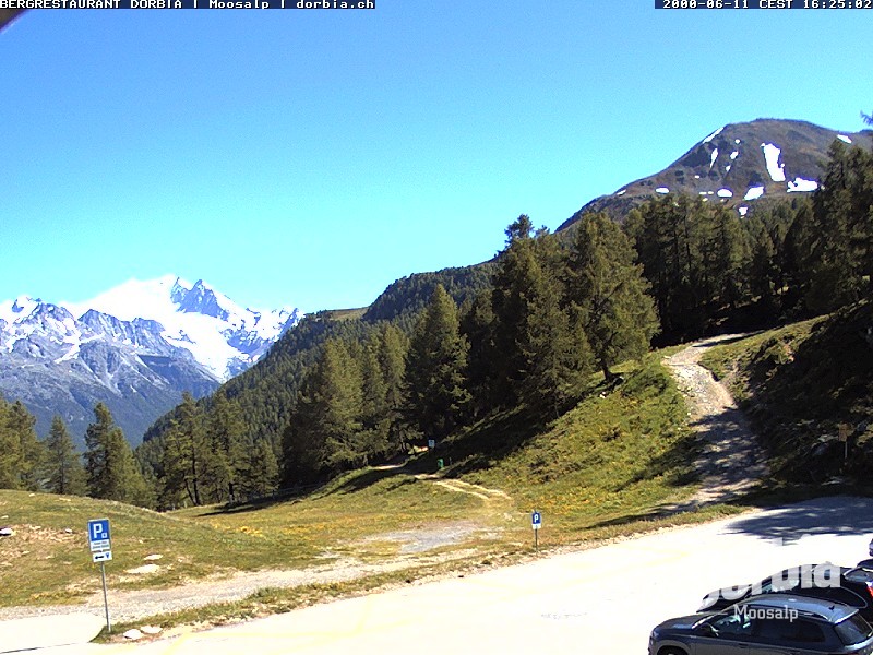 Archiv Foto Webcam Restaurant Moosalp, Bürchen
