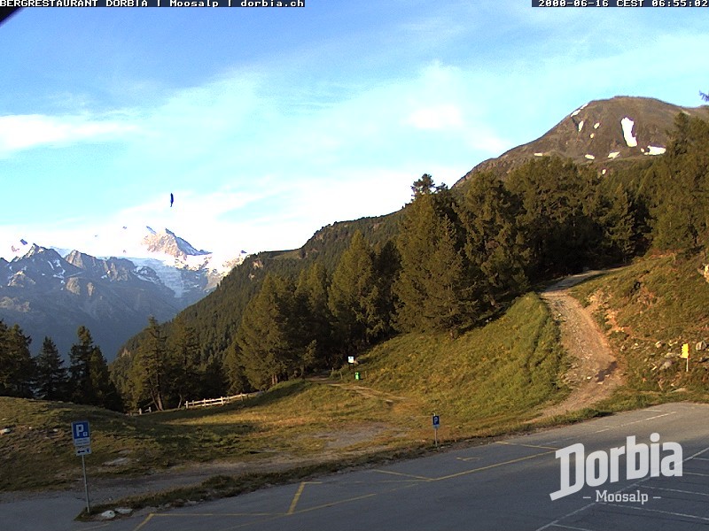 Archiv Foto Webcam Restaurant Moosalp, Bürchen