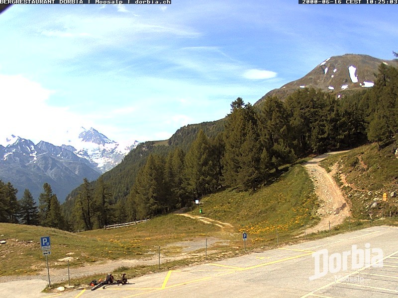 Archiv Foto Webcam Restaurant Moosalp, Bürchen
