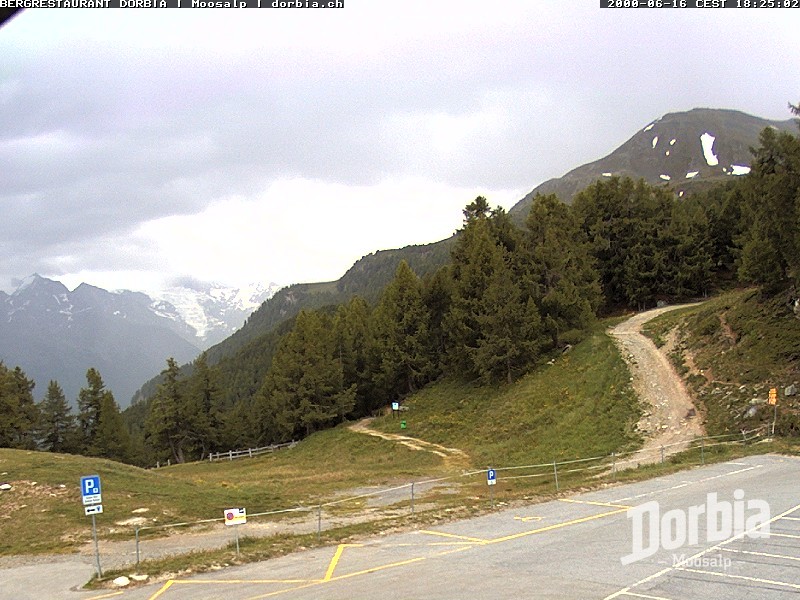 Archiv Foto Webcam Restaurant Moosalp, Bürchen