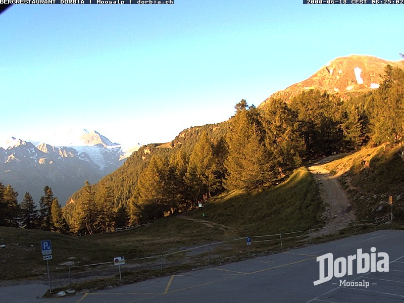 Archiv Foto Webcam Restaurant Moosalp, Bürchen
