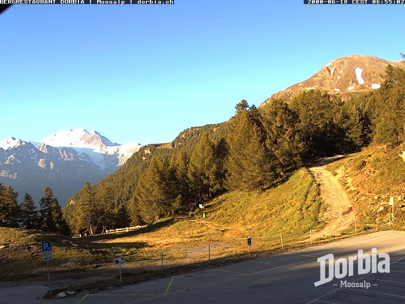 Archiv Foto Webcam Restaurant Moosalp, Bürchen
