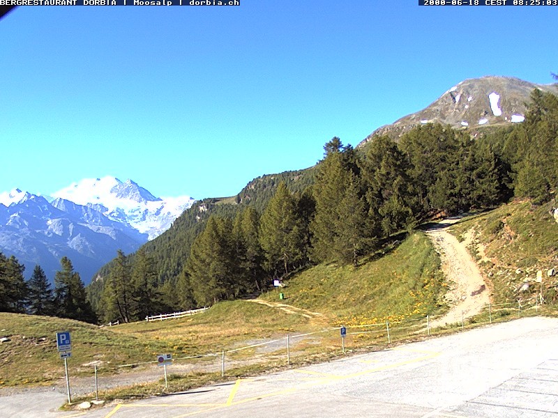 Archiv Foto Webcam Restaurant Moosalp, Bürchen