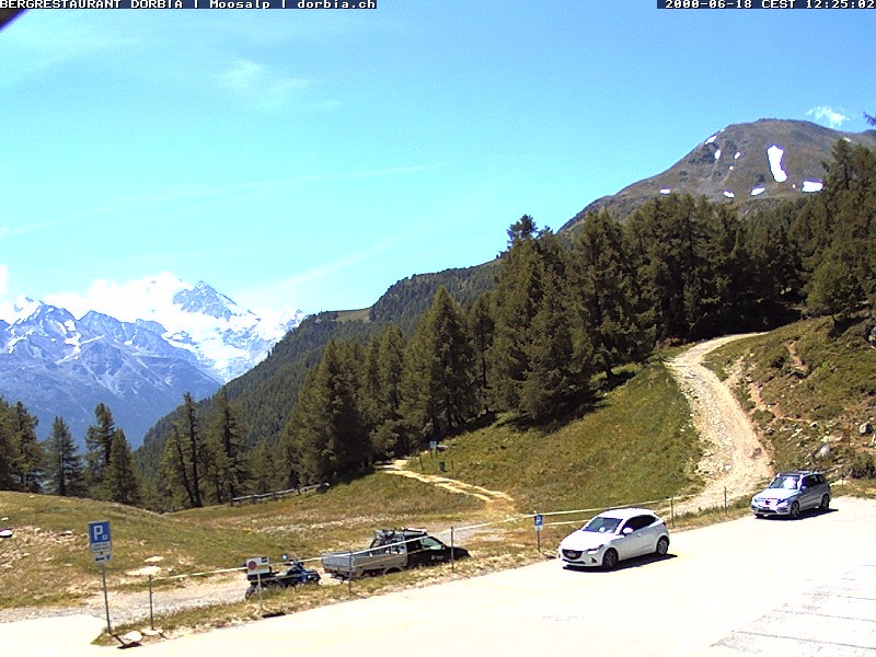 Archiv Foto Webcam Restaurant Moosalp, Bürchen