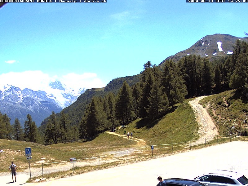 Archiv Foto Webcam Restaurant Moosalp, Bürchen