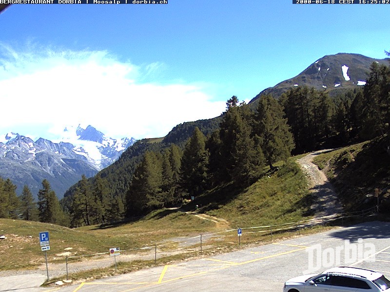 Archiv Foto Webcam Restaurant Moosalp, Bürchen