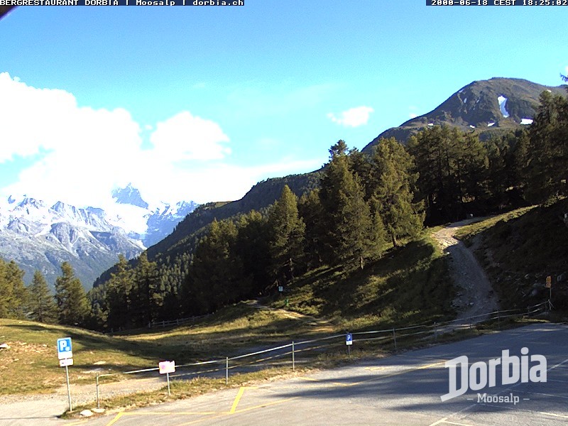 Archiv Foto Webcam Restaurant Moosalp, Bürchen