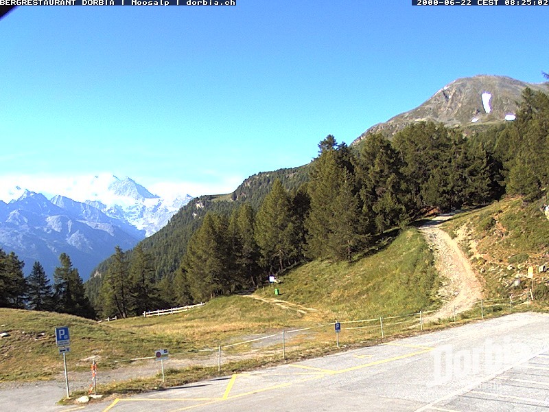 Archiv Foto Webcam Restaurant Moosalp, Bürchen