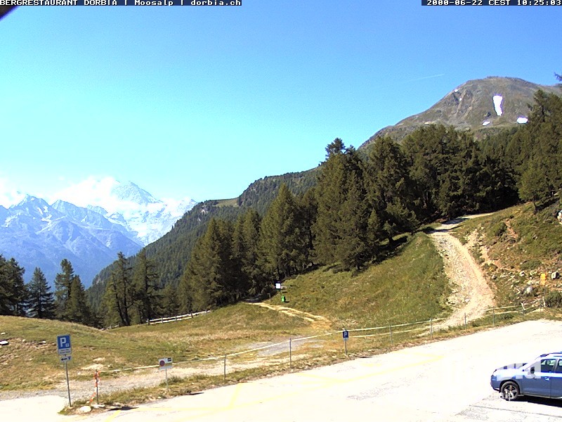 Archiv Foto Webcam Restaurant Moosalp, Bürchen