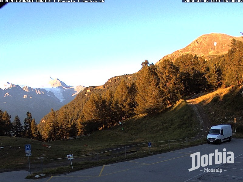 Archiv Foto Webcam Restaurant Moosalp, Bürchen