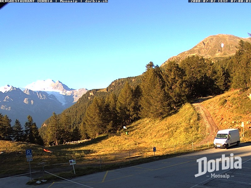 Archiv Foto Webcam Restaurant Moosalp, Bürchen