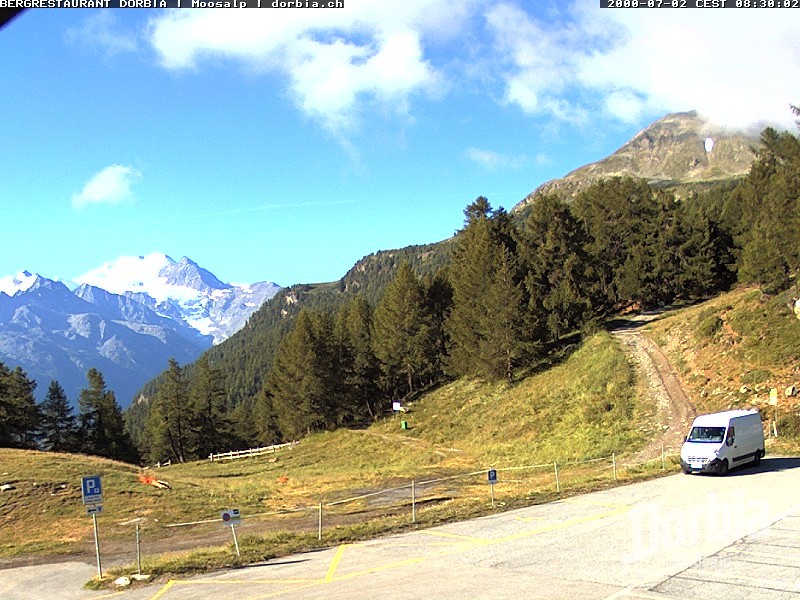 Archiv Foto Webcam Restaurant Moosalp, Bürchen