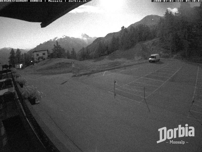 Archiv Foto Webcam Restaurant Moosalp, Bürchen