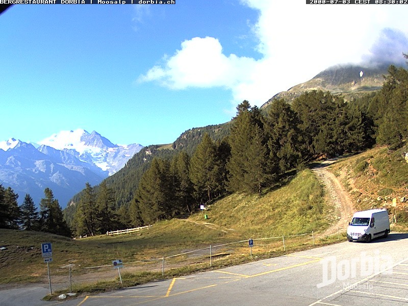 Archiv Foto Webcam Restaurant Moosalp, Bürchen
