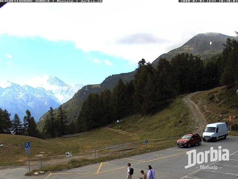 Archiv Foto Webcam Restaurant Moosalp, Bürchen