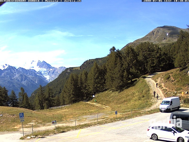 Archiv Foto Webcam Restaurant Moosalp, Bürchen