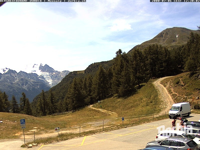 Archiv Foto Webcam Restaurant Moosalp, Bürchen