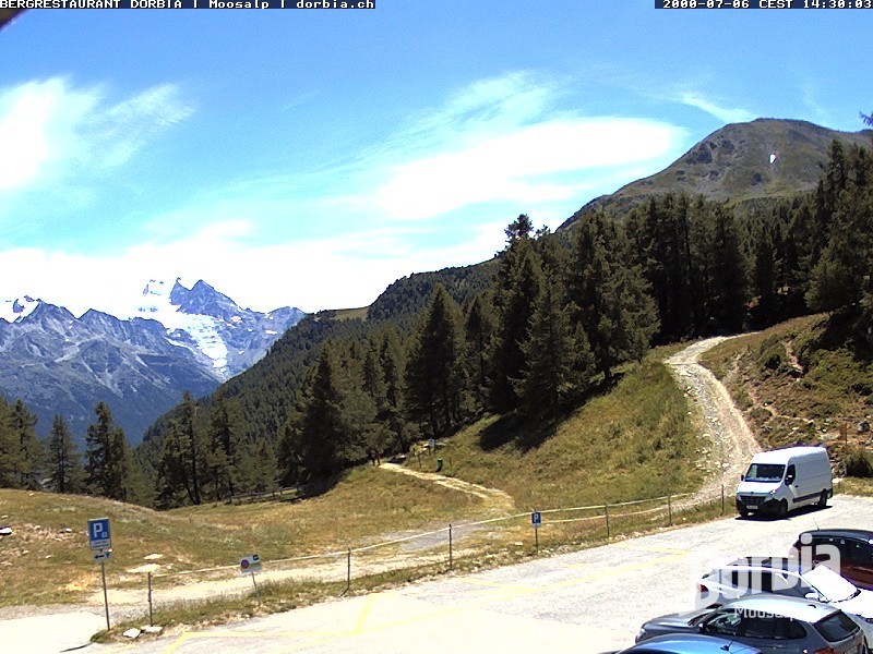 Archiv Foto Webcam Restaurant Moosalp, Bürchen