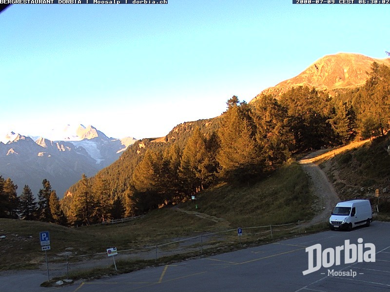 Archiv Foto Webcam Restaurant Moosalp, Bürchen